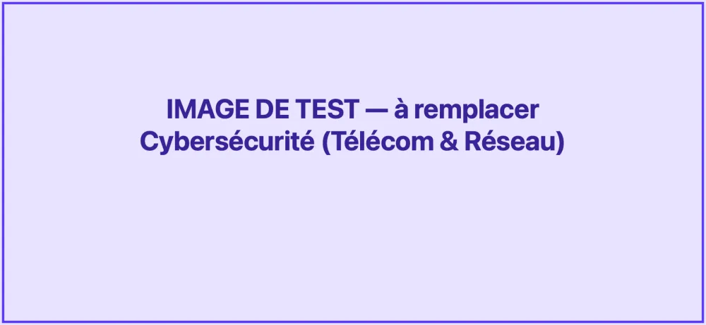 Image à fournir : cybersécurité
